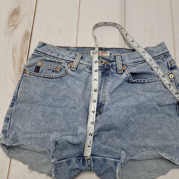 Vintage Guess jeans high rise cut off jean denim hot shorts USA - Picture 4 of 9